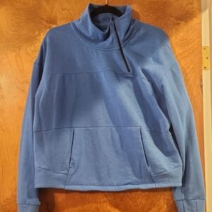 NorthFace Blue Quarter-Zip Pullover